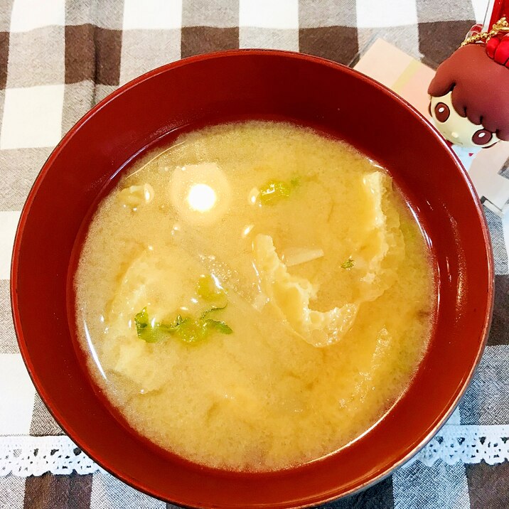 時短簡単！大根と油揚げの味噌汁